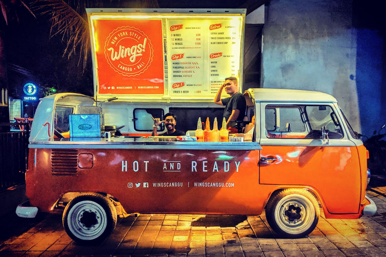 The original Wings food truck in Canggu